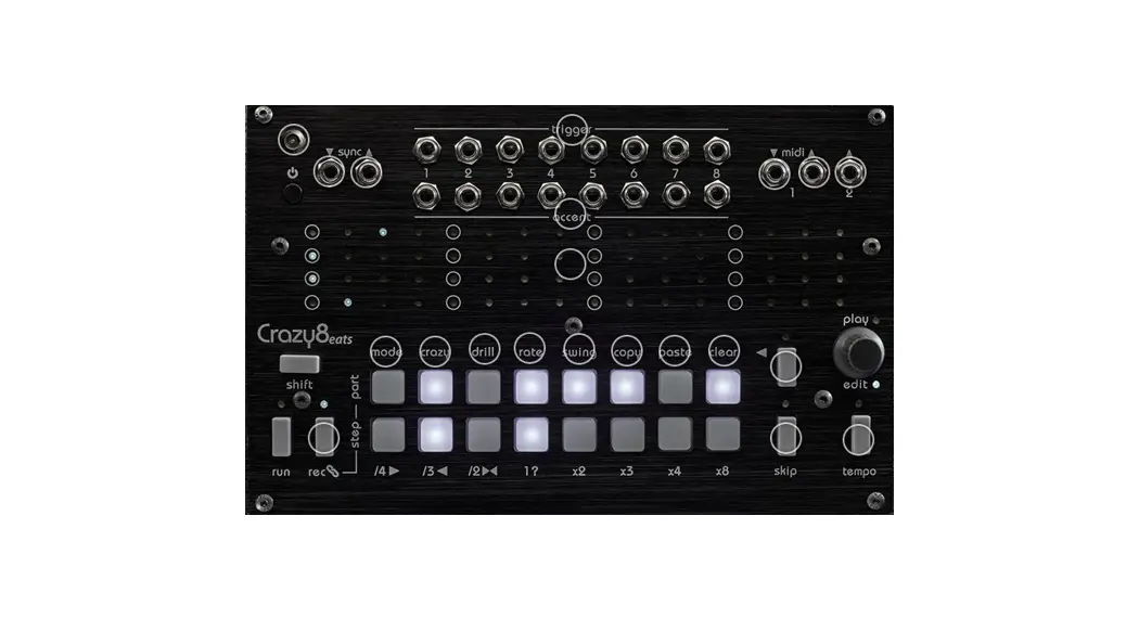 Twisted-electrons Crazy8 Beats Midi And Trigger Sequencer User Manual