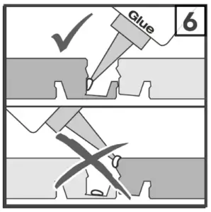 Gluing Adjoining Planks