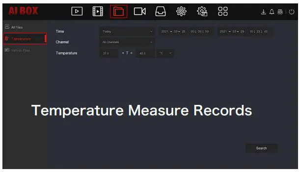 HEROSPEED 6306000422 AI BOX User Guide - Temperature Measure Records