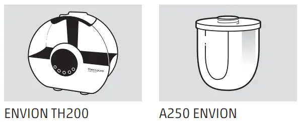 ENVION TH200 Therapure Digital Ultrasonic Humidifier - SCOPE OF DELIVERY2