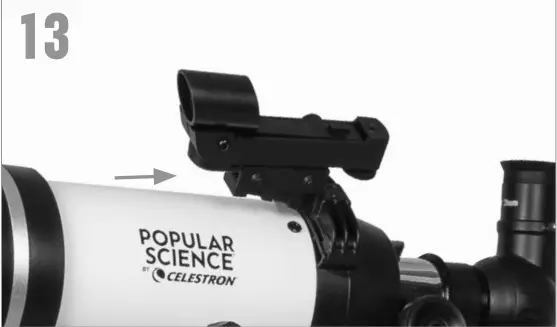 CELESTRON 21182 80AZS Refractor Telescope - finderscope