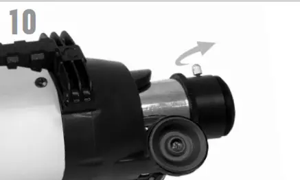 CELESTRON 21182 80AZS Refractor Telescope - focuser