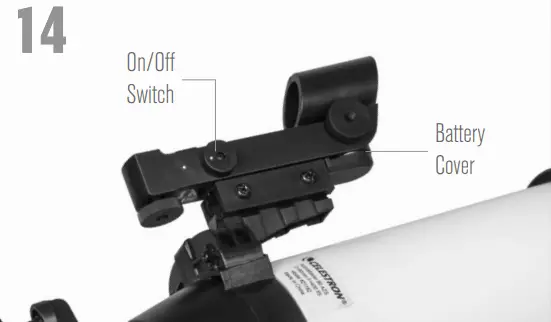 CELESTRON 21182 80AZS Refractor Telescope - plastic tab