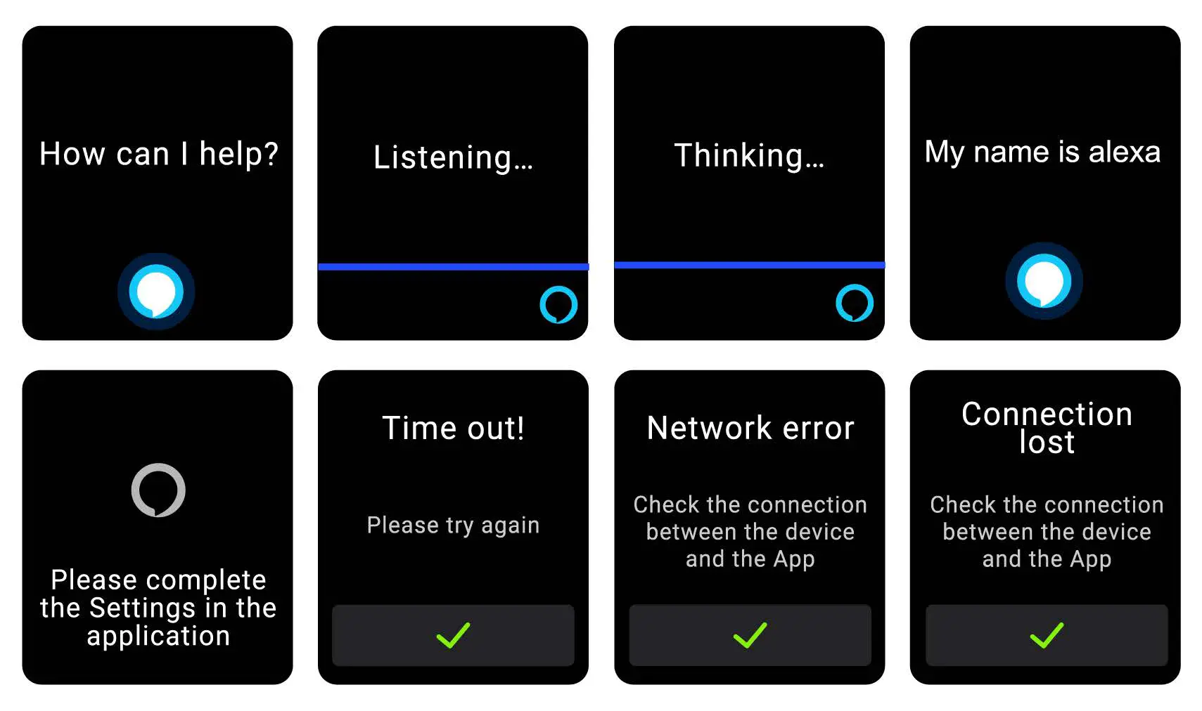 kogan KALXWTCBLKA Alexa Built in Smart Watch Fig27