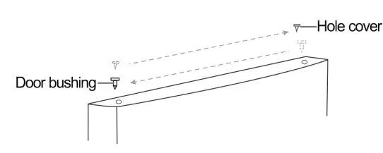 CHiQ CTM515NW Top Mount Refrigerator - Door reversal 11