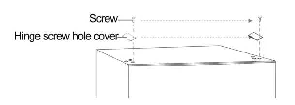 CHiQ CTM515NW Top Mount Refrigerator - Door reversal 12