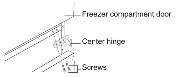 CHiQ CTM515NW Top Mount Refrigerator - Door reversal 2