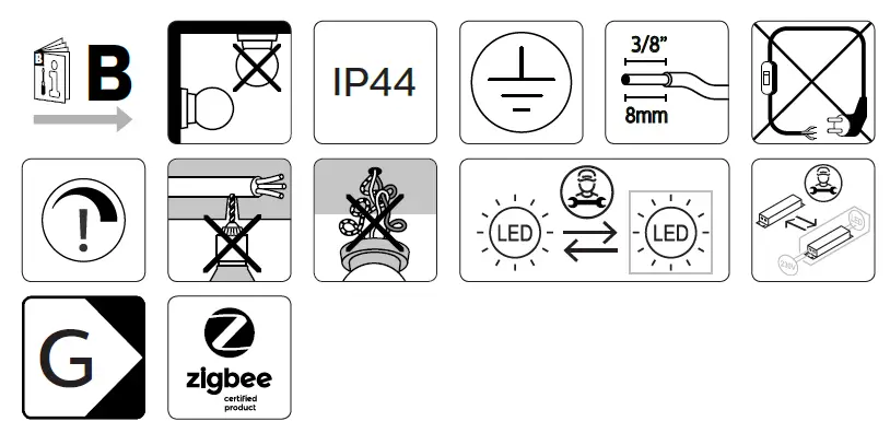 PHILIPS 1745630P7 Nyro Outdoor Wall Light fig 2
