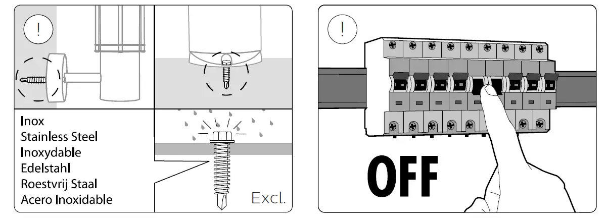 PHILIPS 1745630P7 Nyro Outdoor Wall Light fig 3