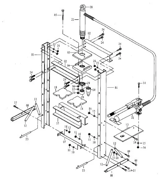 10 Ton Floor Utility Press