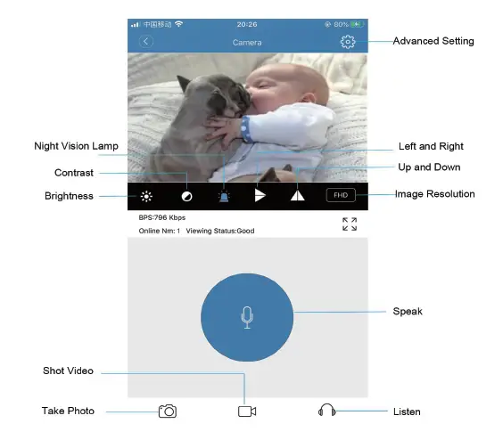 Shenzhen Zhemin Electronic Technology MDC-KP04 Bluetooth Alarm Clock Wireless Camera FIG 9