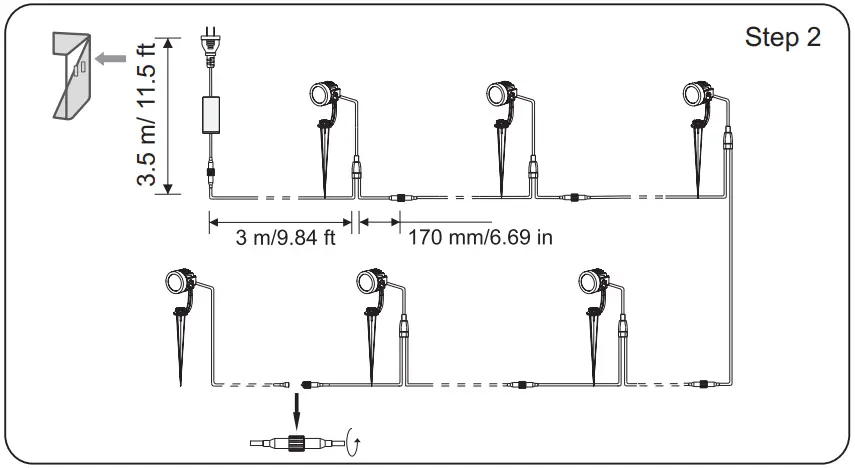 Waygor 15 81IP01 RGB Landscape Light - fig1