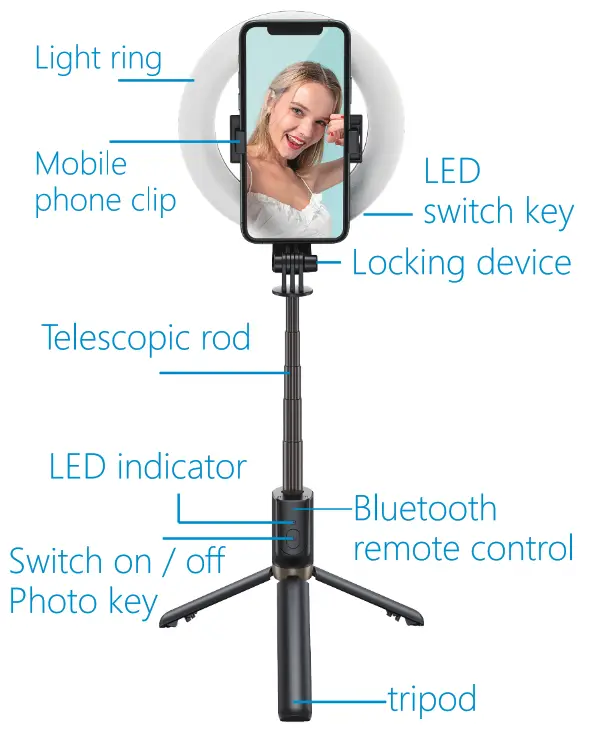 JOOM MJ07 Mobile Phone Wireless Selfie Stick
