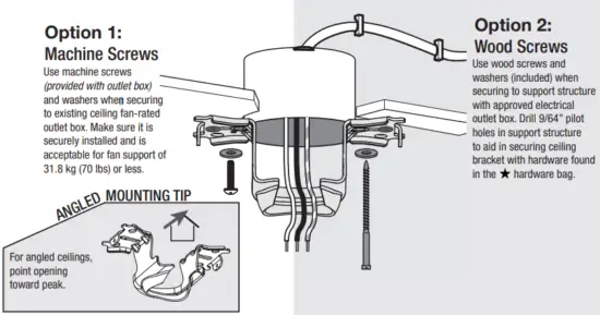 Installing the Ceiling Bracket