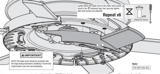 Installing the Blades