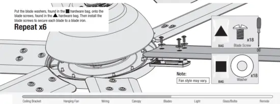 Installing the Blades
