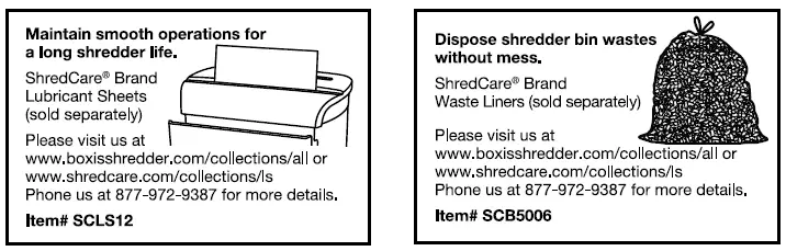 Shredder bag will fit this model