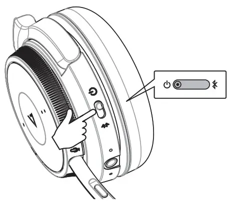 VSEVEN HB605M Wireless Mono Headset - Power off