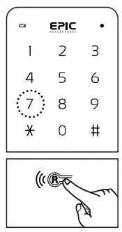 Epic Systems ES F700G Digital Door Lock - Alarm