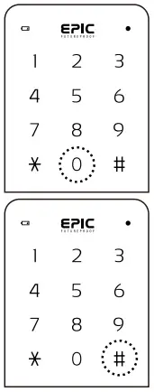 Epic Systems ES F700G Digital Door Lock - External Forced Lock Setting