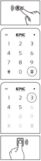 Epic Systems ES F700G Digital Door Lock - Fingerprint Registration 1