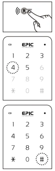 Epic Systems ES F700G Digital Door Lock - Guest Pin Number