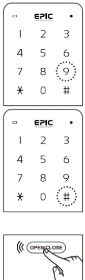 Epic Systems ES F700G Digital Door Lock - Internal Forced Lock off
