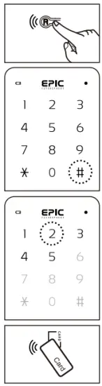 Epic Systems ES F700G Digital Door Lock - RFID Card