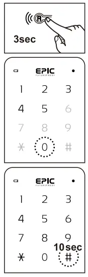 Epic Systems ES F700G Digital Door Lock - Registered Information