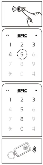 Epic Systems ES F700G Digital Door Lock - Remote Control Registration 1