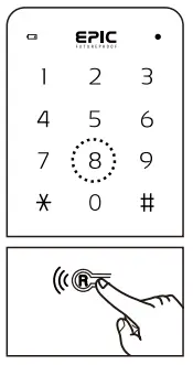 Epic Systems ES F700G Digital Door Lock - Voice Mode