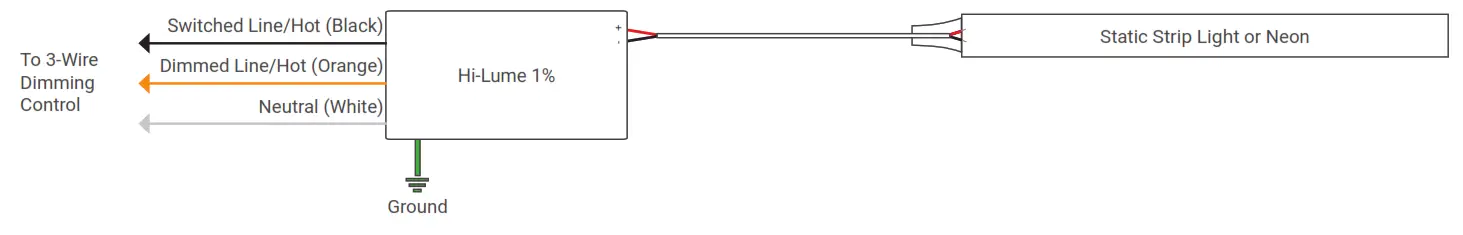 NOVA FLEX 27AADCI2601K1ZR LED Strip Light Neon and Channel n - Wiring Diagram for 3-Wire Control1