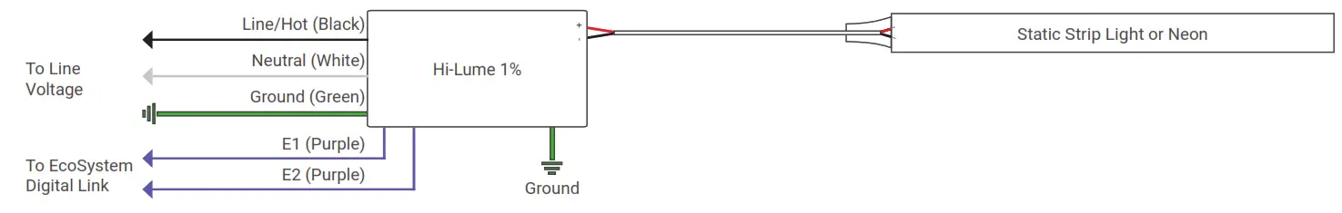 NOVA FLEX 27AADCI2601K1ZR LED Strip Light Neon and Channel n - Wiring Diagram for EcoSystem Digital Control