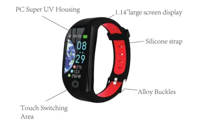 HAOZHIDA HZD1917S Big Screen Smart Bracelet 1