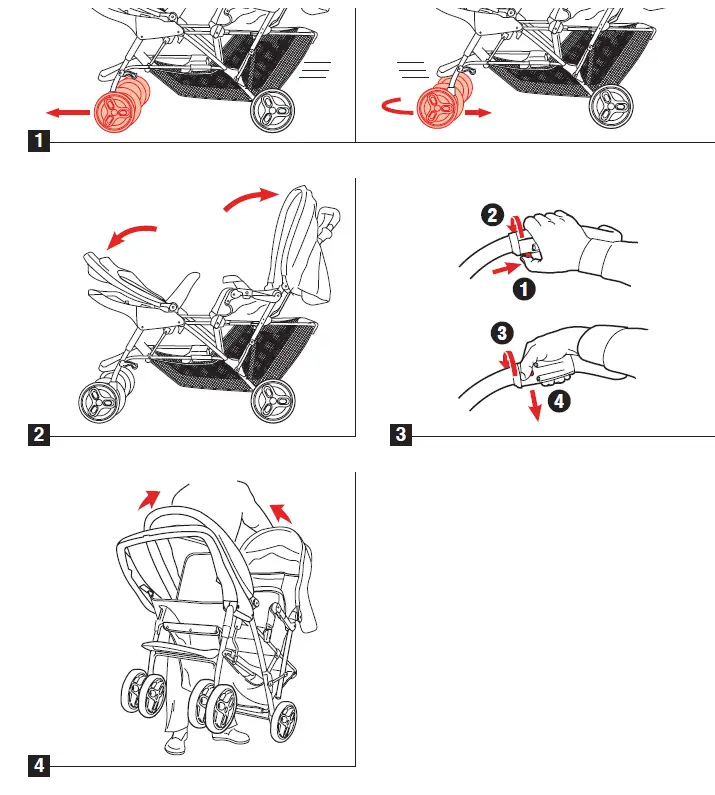 GRACO GIM-0077F Stadium Duo Tandem Pushchair 15