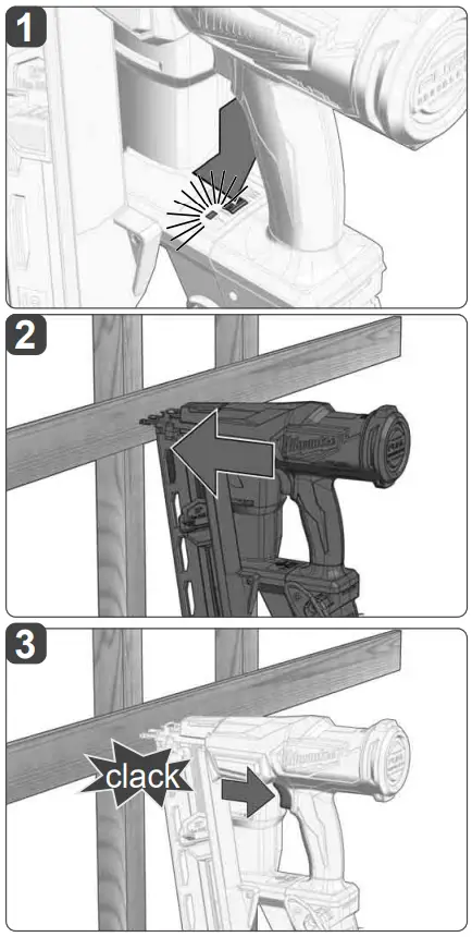 milwaukee M18 FN16GA 18V Cordless Nail Gun Instruction Manual - Single Sequential Actuation