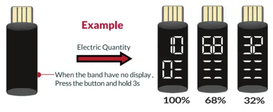 Display electric quantity