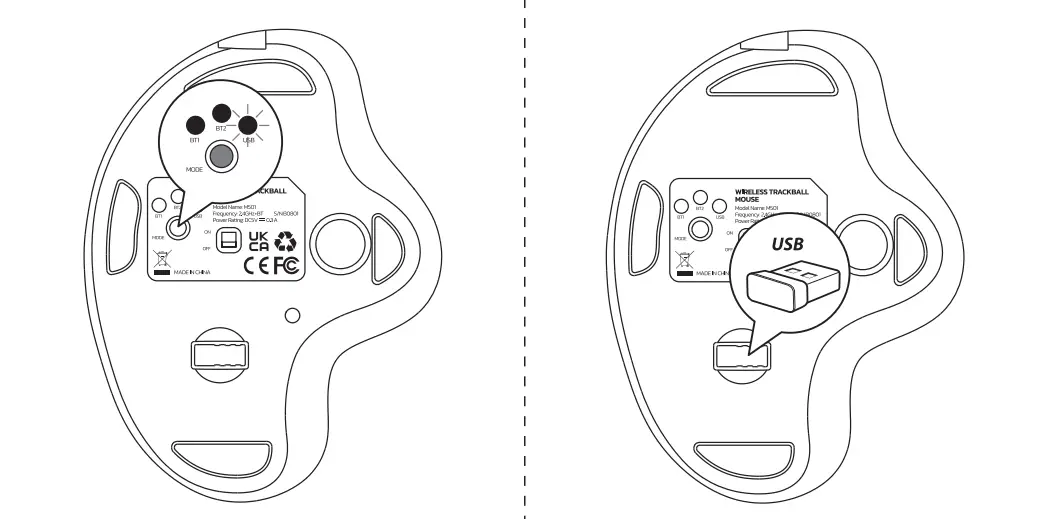 nulea-M501-Wireless-Trackball-Mouse-12