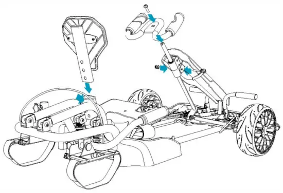Hyper GOGO Hoverboard Go Kart Attachment Kit - fig3