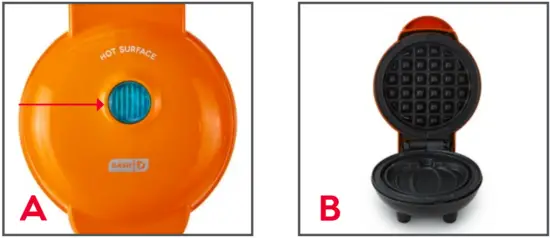 DASH D DMWP001 Pumpkin Mini Maker Waffle - fig5