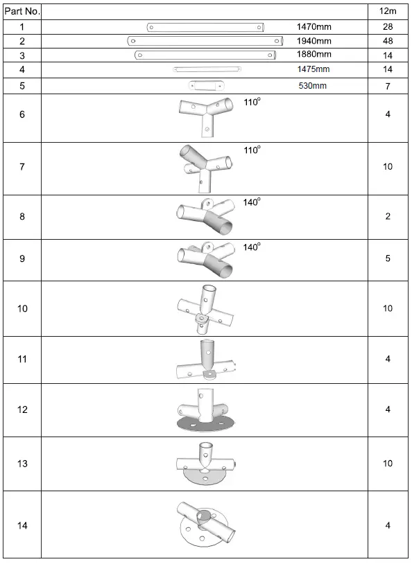 DANCOVER B00XWB5ZGS Party Tent 6m Series Polyester -FIG-1