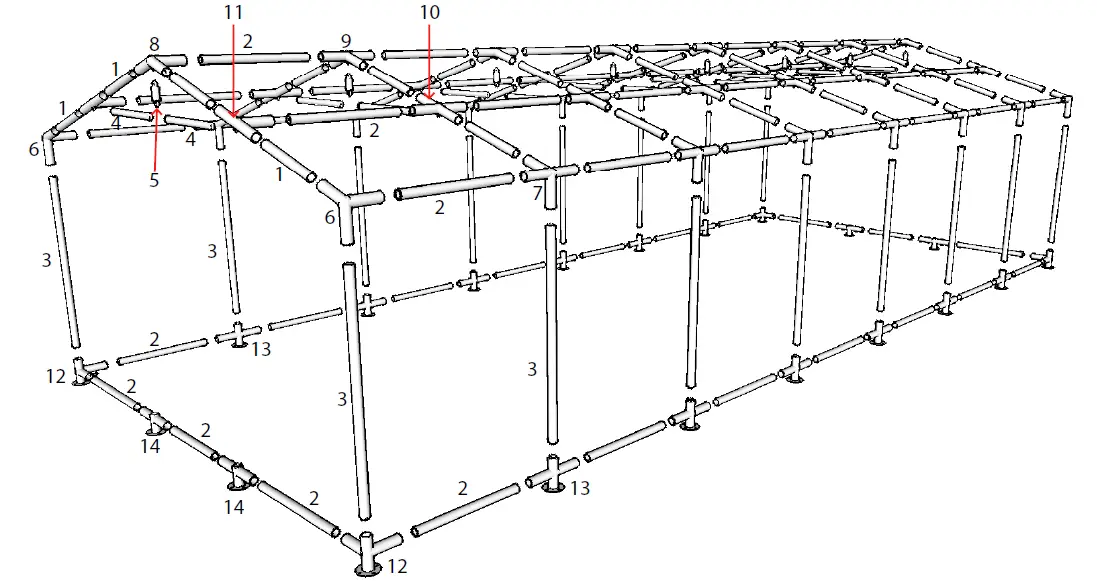 DANCOVER B00XWB5ZGS Party Tent 6m Series Polyester -FIG-3