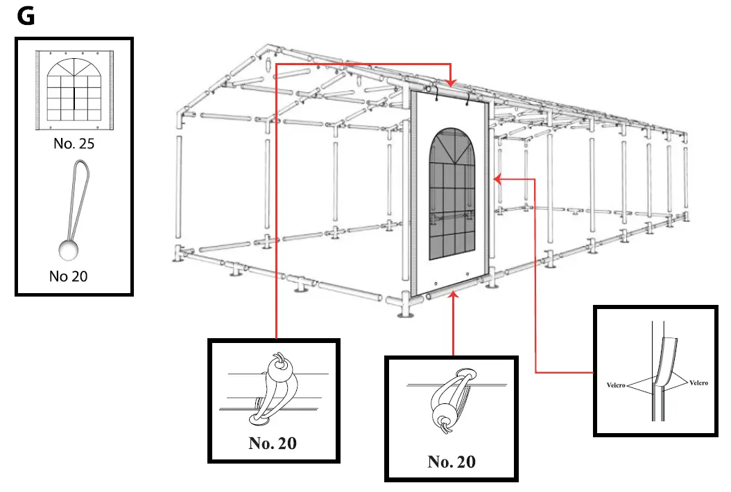 DANCOVER B00XWB5ZGS Party Tent 6m Series Polyester -FIG-8