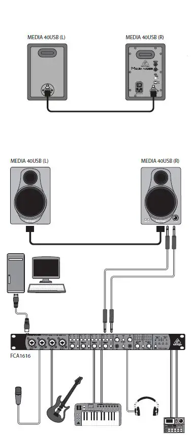 Behringer 50USB 150-Watt Bi-Amped Reference Studio Monitors-FIG1
