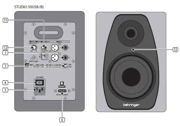 Behringer 50USB 150-Watt Bi-Amped Reference Studio Monitors-FIG4