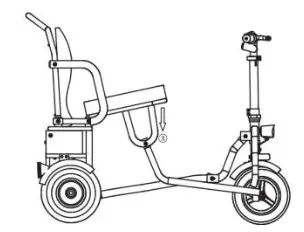 wheelchair DW FDB03 EzFold Scooter - fig 4