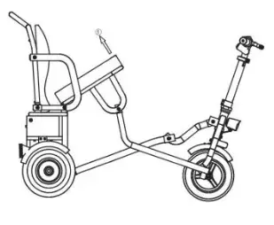 wheelchair DW FDB03 EzFold Scooter - fig 6