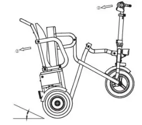 wheelchair DW FDB03 EzFold Scooter - fig 7