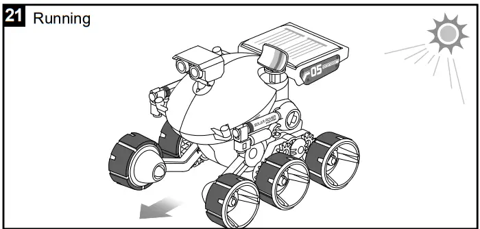 Velleman KSR14 Moon Rover on solar energy - 17