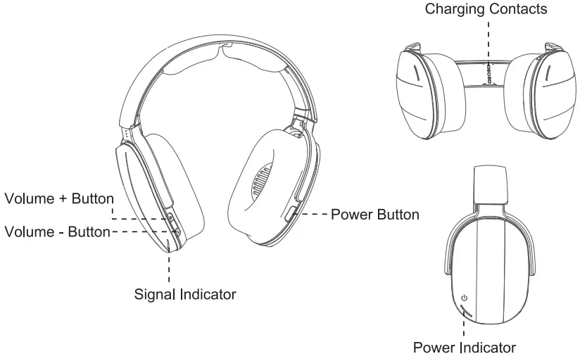 Hspro HW1 Digital Wireless TV Headphones - 2